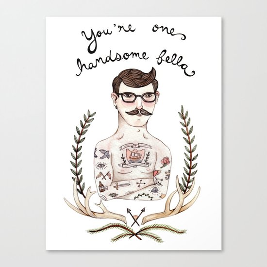 Handsome Fellow Canvas Print