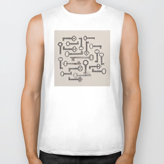 Labyrinth (Grey Version) Biker Tank