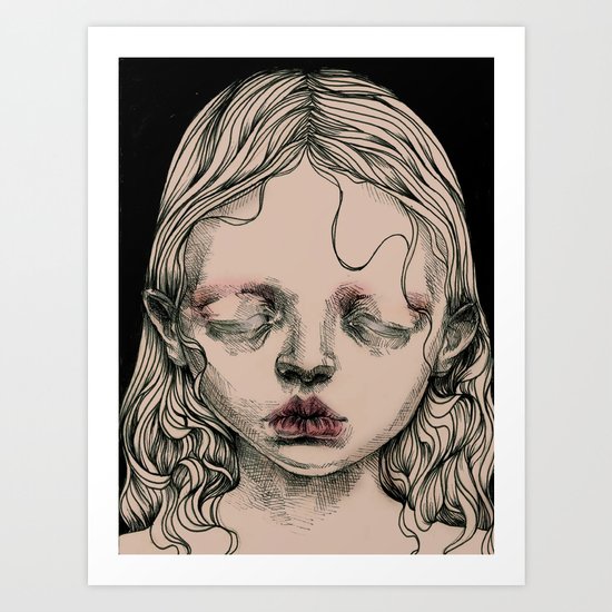 Rabbit Eyes Art Print