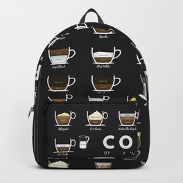 Coffee Types Chart Backpack | Illustrated, Types, Gifts, Graphicdesign, Gift, Coffee, Addict, Lover, Recipes, Chart 