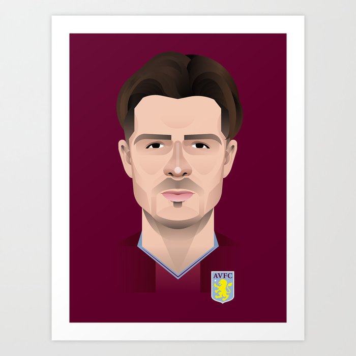 Jack Grealish - Aston Villa Art Print by skullclub | Society6