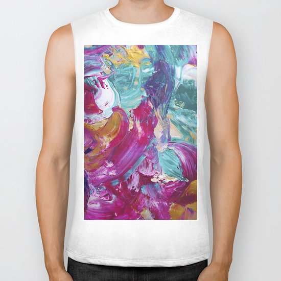Abstract painting 5 Biker Tank