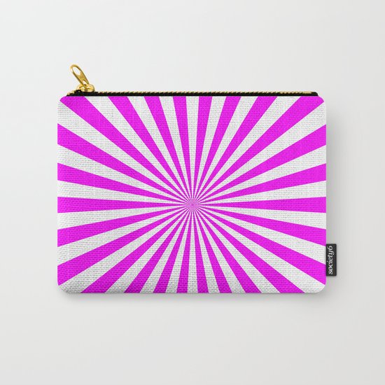Starburst (Fuchsia/White) Carry-All Pouch