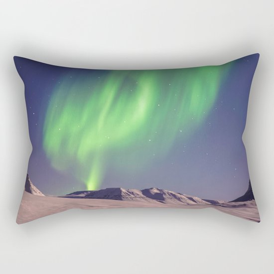 The Northern Lights (Aurora Borealis) Rectangular Pillow