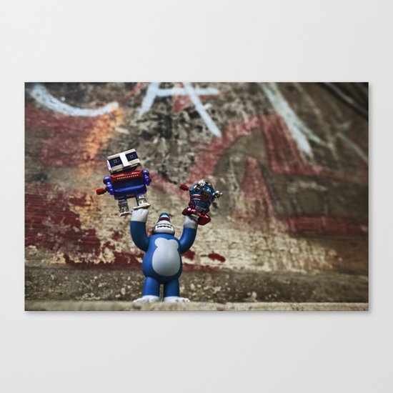 RoBots R Dum Canvas Print