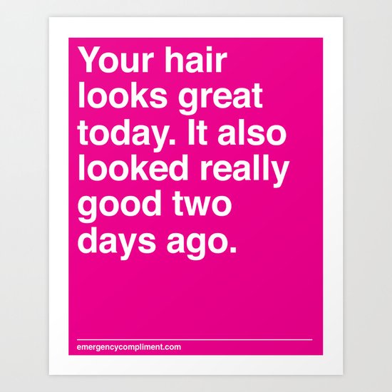 Your Hair Art Print