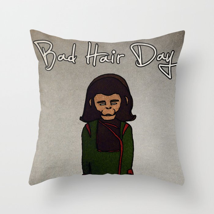 bad hair day no:1 / Planet of the Apes Throw Pillow