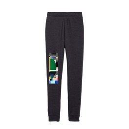 Glitch abstract artwork 02 Kids Joggers
