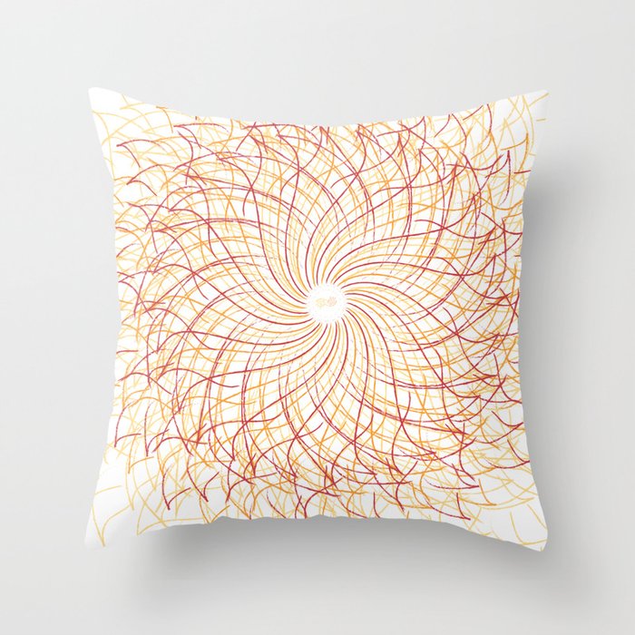 Flower Mandala Throw Pillow