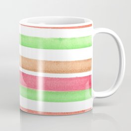 Warm Watercolor Stripes Mug