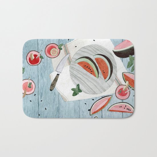The Watermelon Season Bath Mat