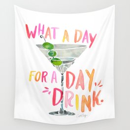 What a Day for a Day Drink – Melon Typography Wall Tapestry