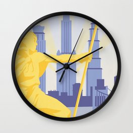 Republic City Travel Poster Wall Clock
