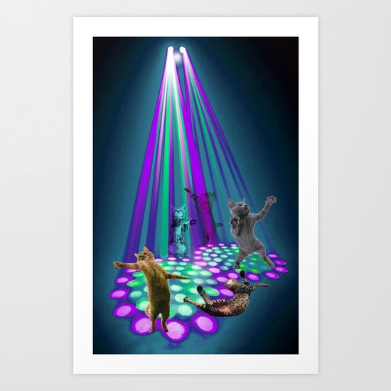 cats party Art Print