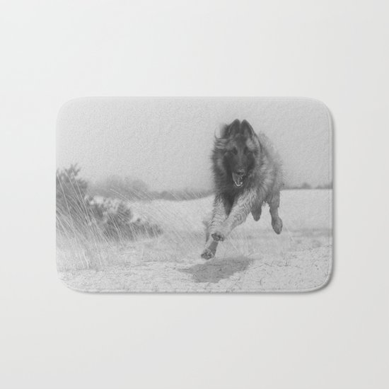 Happy dog Bath Mat