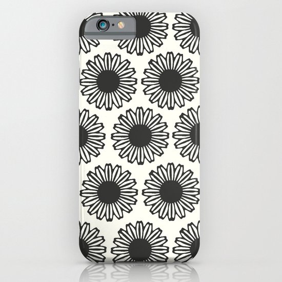 vintage flowers black iPhone & iPod Case