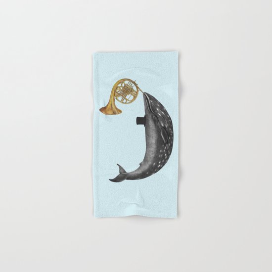 Whale Song - colour option Hand & Bath Towel