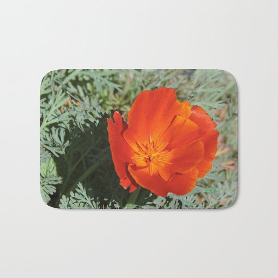 California Poppy Bath Mat