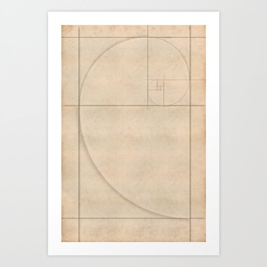 Golden Folding Art Print