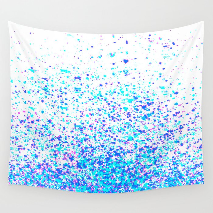 sparkly blue Wall Tapestry