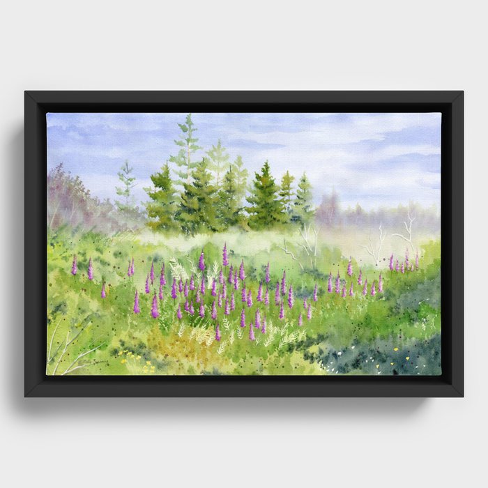 Wildflowers Impressions  Framed Canvas