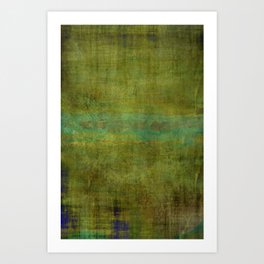 Green burrows ~ Abstract Art Print