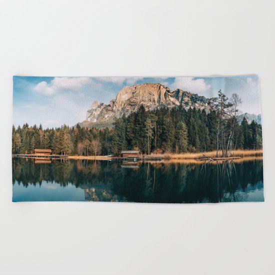 wanderlust landscape Beach Towel