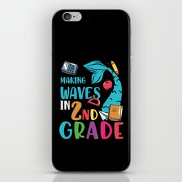 Making Waves In 2nd Grade Mermaid iPhone Skin