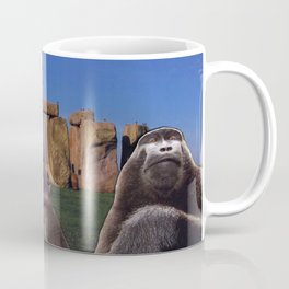 Monkeys at Stonehenge Coffee Mug