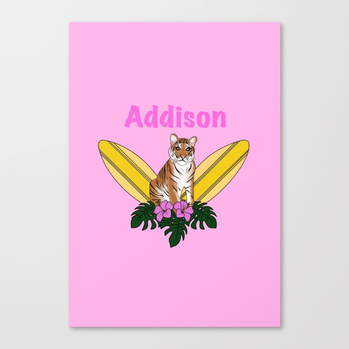 Addison birthday t-shirt Canvas Print