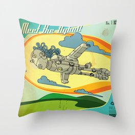 Flybot Throw Pillow