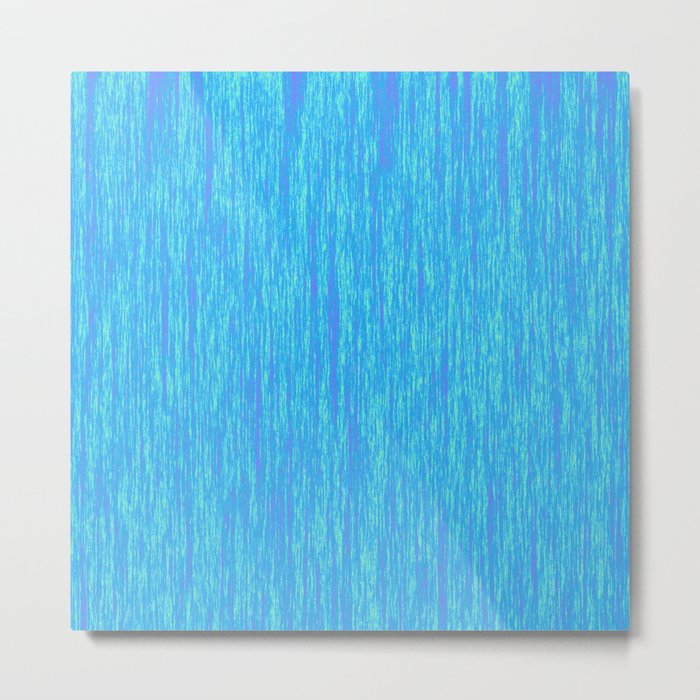 Beautiful Blue Abstract Pattern Metal Print