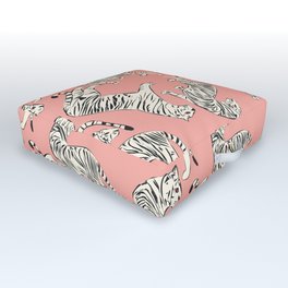 Pink Tiger Pattern 006 Outdoor Floor Cushion