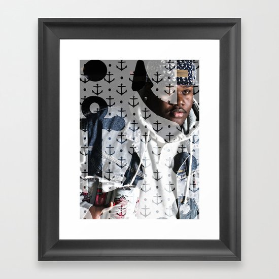 Lski Anchor Framed Art Print