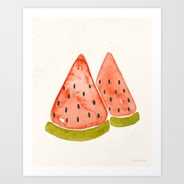 Watermelon Watercolor Art Print