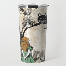 Alice in Wonderland and Cheshire Cat Travel Mug