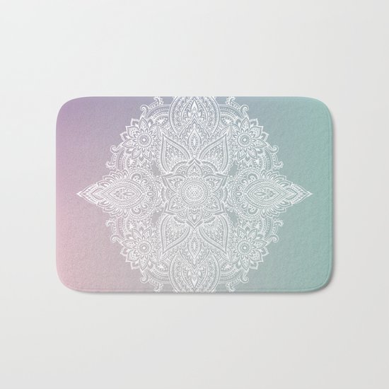 Mehndi Tattoo Ancient India Bath Mat