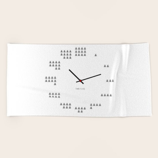 Time Flies Beach Towel