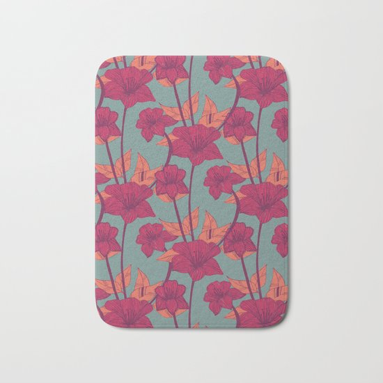 Vintage Blossoms Bath Mat