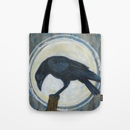 Crow Totem Tote Bag