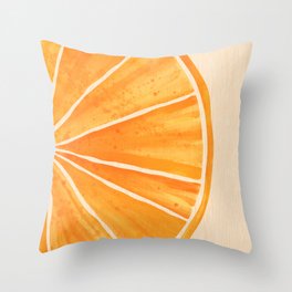 Orange You Happy Throw Pillow