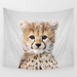 Baby Cheetah - Colorful Wall Tapestry