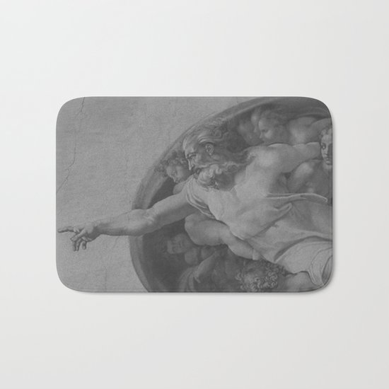 Black White Sistine Bath Mat