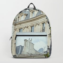 Haussmannian Building in Paris Backpack | Apartment, Historical, Building, Capital, France, Romantic, Architecture, Photo, Digital, Stone 