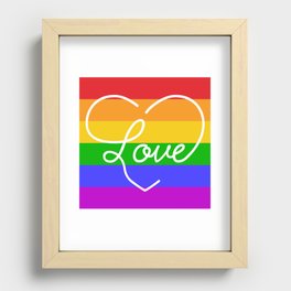 Love_is_Love Recessed Framed Print