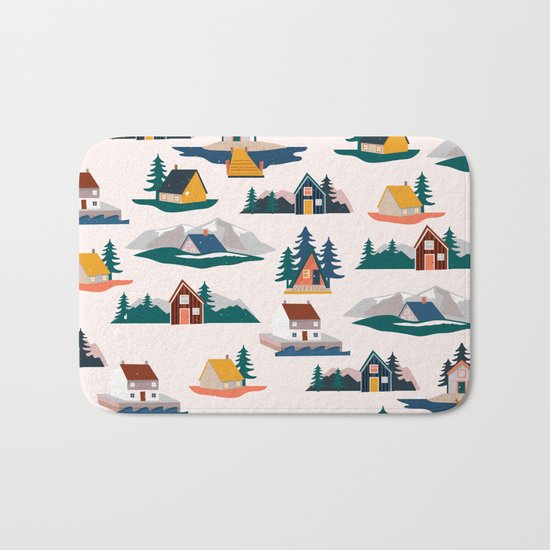 Let's stay here Bath Mat