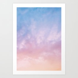 Pastel Sunset Dreams Art Print