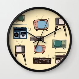 Retro Tv Wall Clock