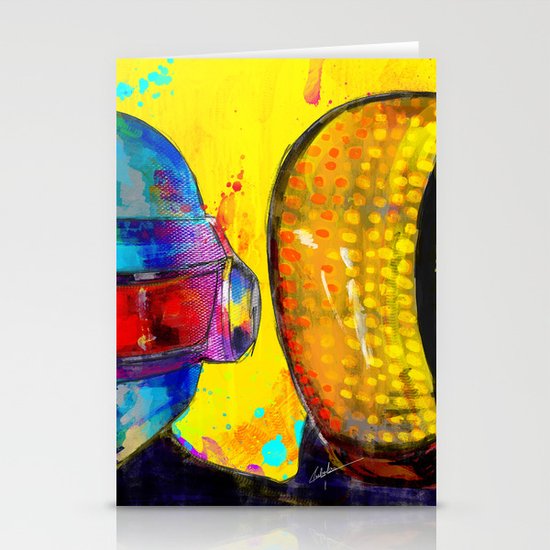 Daft Punk Stationery Cards