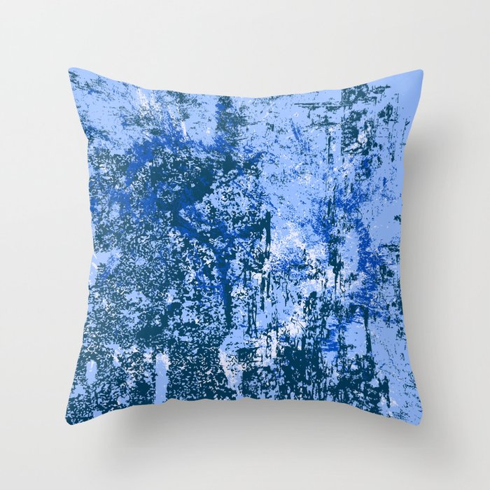 Abstract Dark Blue and Light Blue Background. Throw Pillow